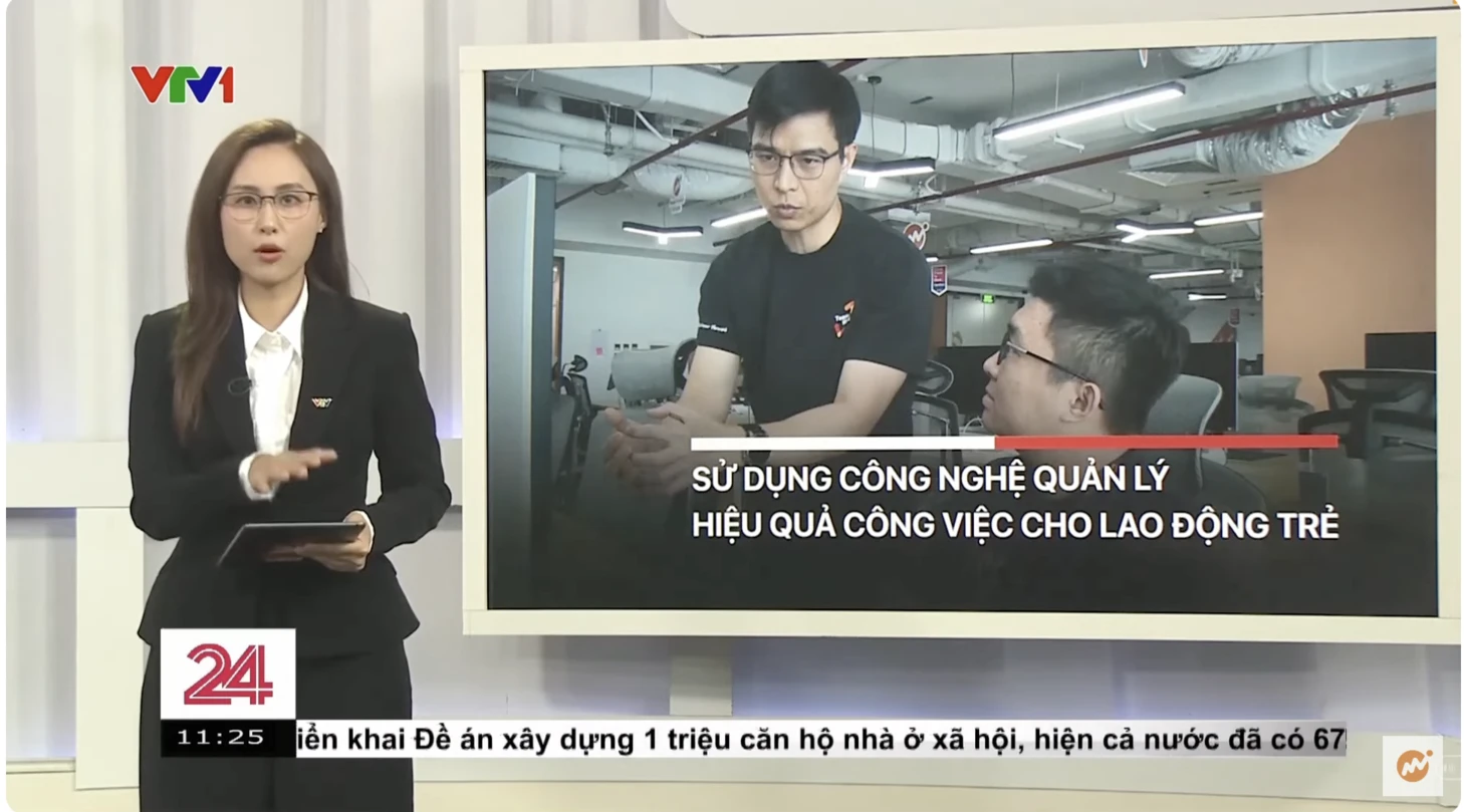 "Sử Dụng Công Nghệ Quản Lý Hiệu Quả Công Việc Cho Lao Động Trẻ" - VTV1 Chuyển Động 24h Trưa 25/5